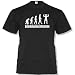 BODYBUILDING EVOLUTION -Herren T-Shirt in Schwarz / Weiss Gr. XL