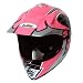 WOW Motocross Youth ATV Dirt Bike Pink Spider MX Helmet image 5
