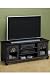Harwick Wide-screen Tv Stand Glass-door Black