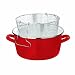 Premier Housewares 16 X 33 X 27 cm 5 L Deep Fryer with Pyrex Lid, Red