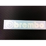 1 X Brembo Racing Decal Sticker (New) White Size 6.5''x 1.25'' by click 2 go