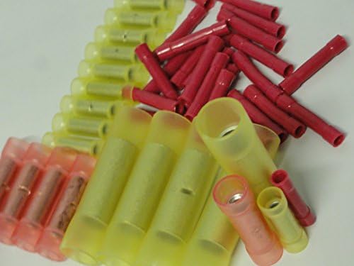 45 Pack 4 8 10 12 18 22 AWG Gauge Car Truck Butt Connectors Connects