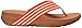 FitFlop Women's Surfa Flip-Flop, Flame/Stone, 6 M US