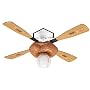 Hunter Baseball Ceiling Fan 23252- 44" Kids Novelty Small Room Indoor Fan, White