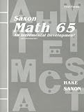Math 65: An Incremental Development (Test Forms booklet)