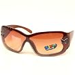 Kids Child 3-7+ Sunglasses UV 400 Girls Butterfly Brown Frames with Brown Smoke Lens