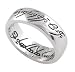 Sterling Silver Hollywood Inspired Precious Engraved Ring