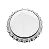 100 Chrome Bottle Caps New Silver Bottlecaps Cap Colored
