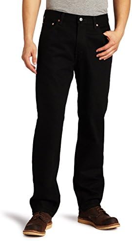 Weijian Men's Big-Tall 550 Relaxed-Fit Jean Black 44W x 30L