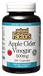 Cinder Vinegar 500 mg by Natural Factors 180 Capsules