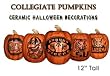 Resin Collegiate Pumpkins 12.5" (Large)