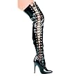 Ellie Shoes Women's 511-FEROCIOUS 5" Heel Side Lace-Up Stretch Thigh High Boot