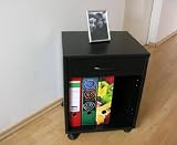 Produkt-Bild: Rollwagen Rollcontainer Aktenschrank B&uuml;rom&ouml;bel Mod.RW436 Schwarz