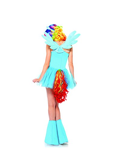6pcs Rainbow Dash,dress,wings,tail,wig,ear headband,leg warmers-MP85258 (S)