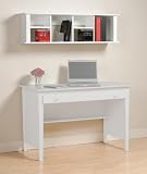 Wall Hutch Bookcase - White Finish