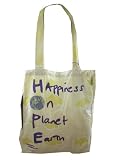 Loop NYC Whatever It Takes Charity Eco Reusable Recycle Shoulder Bag -- Yellow Happiness On Planet Earth Designed By Stella McCartney