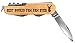 Fathers Day Gift for Grandpa Buckin Paw Paw Laser Engraved Wood 6 Function Multitool Pocket Knife