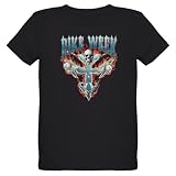 Artsmith, Inc. Organic Kids T-Shirt Dark Motorcycle Bike Week Skulls And Cross