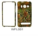 HTC EVO 4G HUNTER SERIES/ CAMOUFLAGE/ CAMO WITH GREEN AND BROWN LEAVES SNAP ....