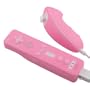 Easy Slip-On Silicone Skin Case for Nintendo Wii Remote Control & Nunchuk, Pink