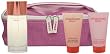 Happy Heart by Clinique for Women 4 Piece Set Includes: 3.4 oz Perfume Spray + 2.5 oz Body Cream + 2.5 oz Body Wash + Pink Cosmetic Tote