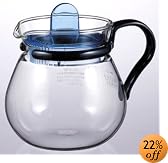 iwaki パイレックス レンジのポット プチティー ブルー 400ml 842-BL