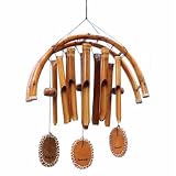 Woodstock Bamboo Rattan U-Frame Windchime