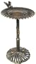 Oakland Living 5065AB Antique Bronze Sunflower Design Aluminum Birdbath