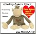 Monkey Plush Throw Alarm Clock