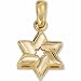 14Kt Yellow Gold Judaica Star of David Pendant