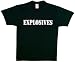 EXPLOSIVES - Black Two-Sided Imprinted T-Shirt / Tee