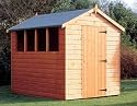 Quality Garden Shed 8x6 Special Offer Direct from the Manufacturers Bidup Sheds Total Building Swedish Redwood Timber T&G, Note Restricted Delivery Areas