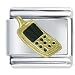 Jewelry : Cell Phone Black Italian Charms Bracelet Link