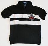 Polo Ralph Lauren Boys Winged Cross Black Polo Shirt