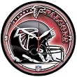 Atlanta Falcons Wall Clock - Round - Football Sports Merchandise