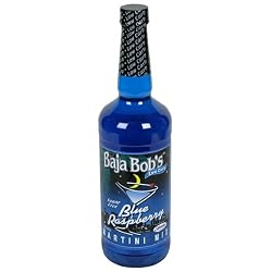 Baja Bob's Sugar Free Martini Mix, Blue Raspberry, 32-Ounce Bottles (Pack of 3)