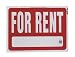18x24Plas For Rent Sign