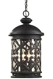 Tuscany Coast 3 light Pendant, 19 � x10 � , WTHRD CHARCOAL - B00...