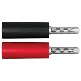 Silver Crimp Banana with Set-Screw and Boot (8-pack)