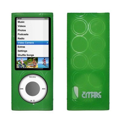 External hard drive:Apple iPod Nano 5th Generation Empire New-Skin Case Silicone Protector, Neon Green