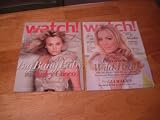 Kaley Cuoco-Actress star of Big Bang Theory-Lot of 2 CBS Watch magzines. One each of October 2010 issue & August 2011 issue.