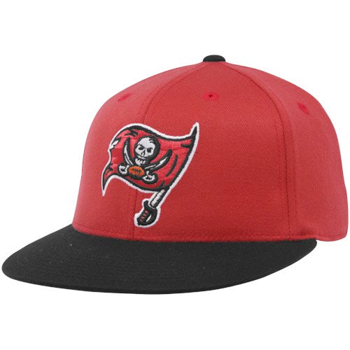 Reebok Tampa Bay Buccaneers Red-Black Down Field 210 Fitted Hat (Small/Medium)