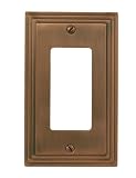 Wall Plates: Amerelle AMZ84RAC Steps Rocker Wallplate 2-Pack, Antique Copper