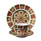 Royal Crown Derby, Old Imari, Tea Cup, Saucer, Salad/Dessert Plate- 3 piece set