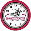 Winchester Cowboy Neon Wall Clock 20" Made In USA Spun Aluminum Powder Coated Finish