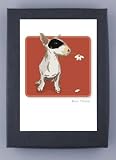 Paper Russells PAGNC732 Grrreen Single Notecards -Bull Terrier - Daisy