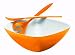 from Guzzini Fratelli Guzzini Spa Vintage Two Salad Set and 10 - 1/2-inch L Server, Orange Model GU-2834.00-45