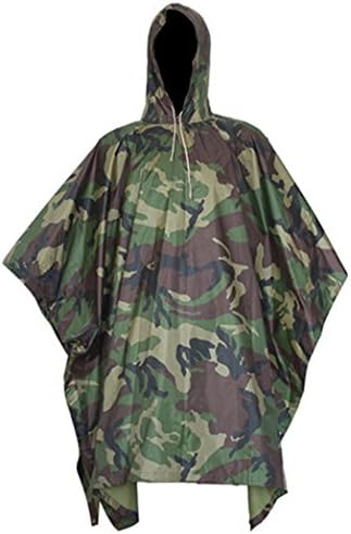 Lega Multifunction Military Camouflage Waterproof Rain Poncho(jungle Camouflage)