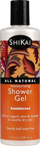 Shikai Sandalwood Shower Gel, 12-Ounce Bottle (Pack of 3)