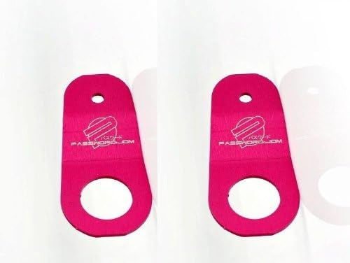 Password JDM Radiator Stay Brackets Pair 94-01 Acura Integra / 00-09 Honda S2000 - Pink